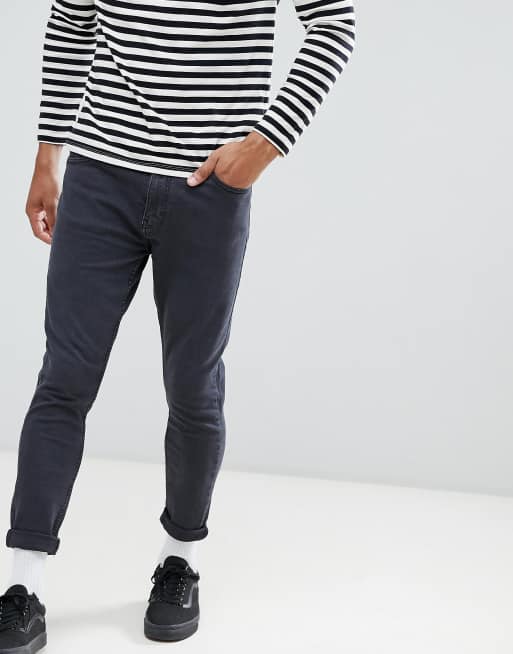 Pull&Bear carrot fit Jeans in black ASOS