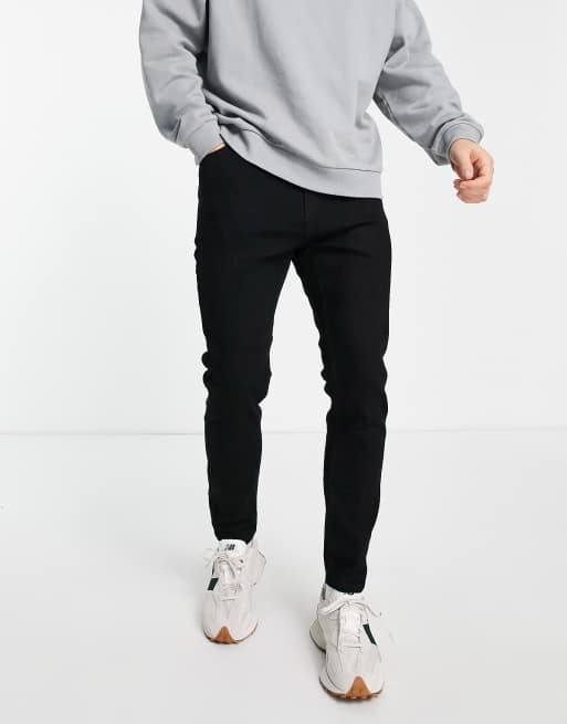 Pull&Bear carrot jeans in black ASOS