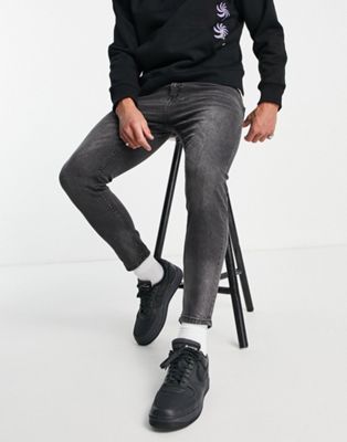 Pull&Bear carrot jeans in dark grey - ASOS Price Checker