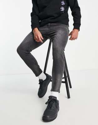 Pull&Bear carrot jeans in dark grey