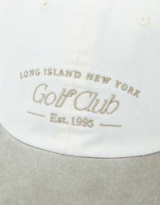 Pull&Bear - Casquette à inscription Golf Club - Beige, 2 de 3