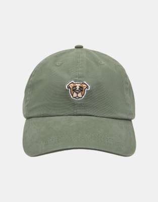 Pull&Bear - Casquette à motif chien brodé - Vert - view 1