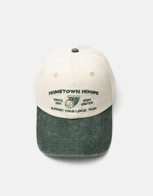 Pull&Bear - Casquette Hometown - Vert moyen, 4 de 6