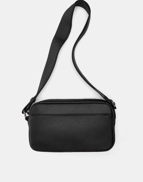 Pull&Bear Casual crossbody bag in black - view 1