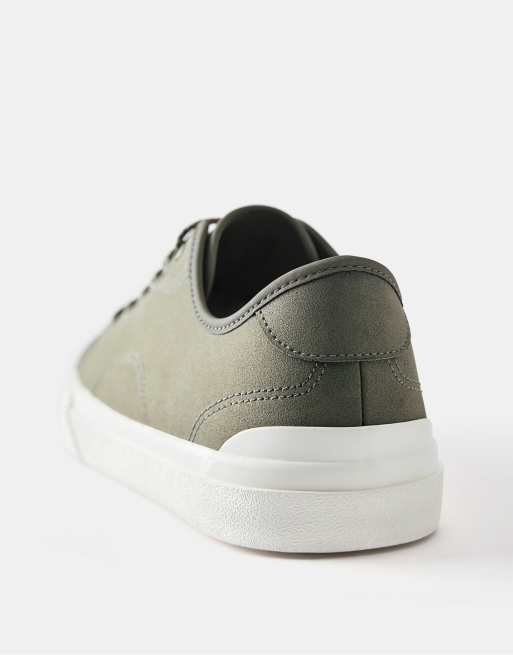 Pull&Bear Casual trainers with detail in khaki, 4 of 4
