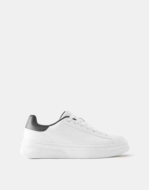 Pull&Bear Casual trainers with detail in white - view 1