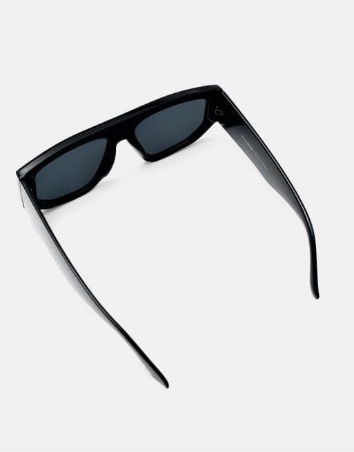 Pull&Bear – Cat-Eye-Pilotensonnenbrille in Schwarz, 3 von 5