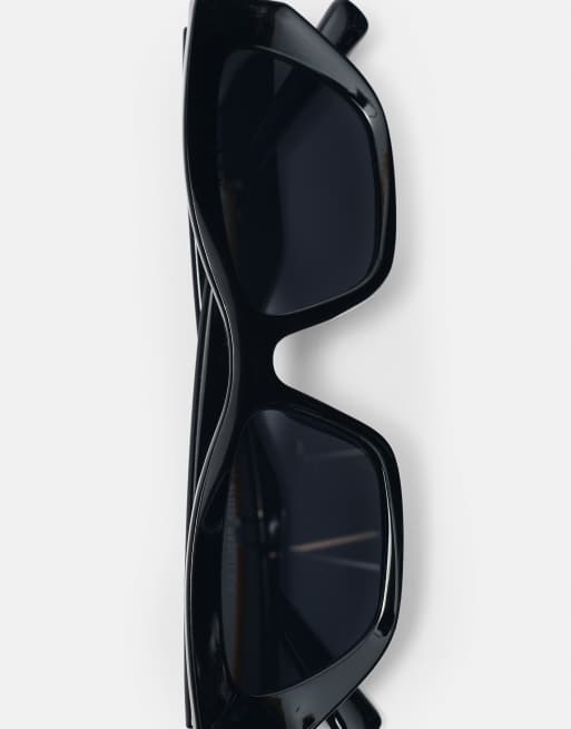 Pull&Bear Cateye tortoiseshell-effect sunglasses in black, 2 of 6