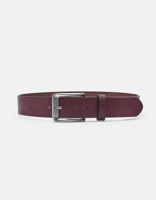 Pull&Bear ceinture basique bordeaux, 2 de 4