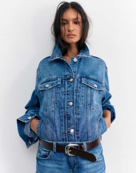 Pull&Bear - Ceinture large effet cuir avec boucle - Marron - view 1