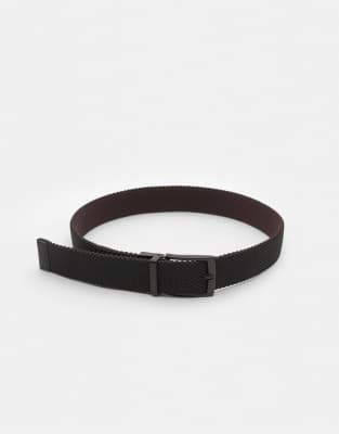 Pull & Bear - Ceinture stretch et réversible - Multicolore