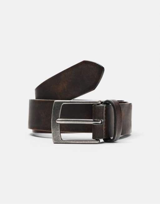 Pull&Bear ceinture usée marron, 2 de 4