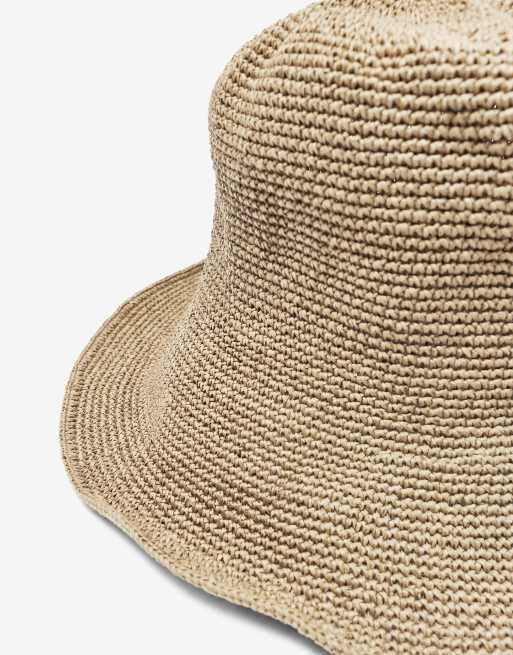 Pull&Bear - Chapeau tressé - Beurre, 3 de 4