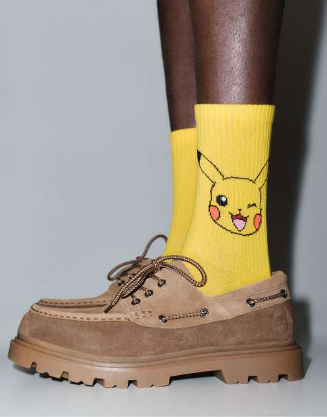 Pull&Bear - Chaussettes à motif Pokémon Pikachu - Jaune - view 1