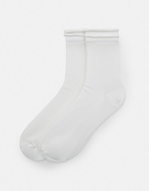 Pull&Bear - Chaussettes - Blanc