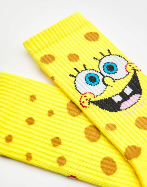 Pull&Bear - Chaussettes Bob l'éponge - Jaune, 2 de 3