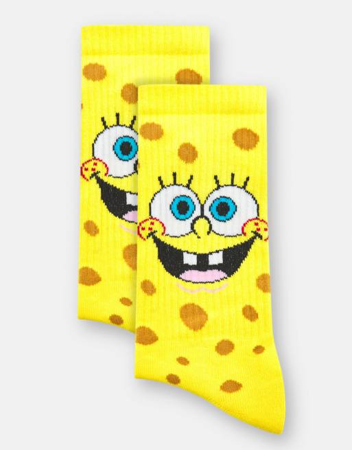 Pull&Bear - Chaussettes Bob l'éponge - Jaune, 3 de 3