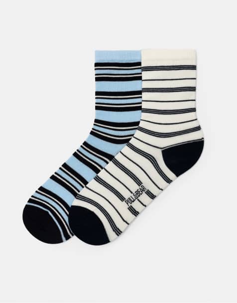 Pull&Bear - Chaussettes classiques à fines rayures - view 1