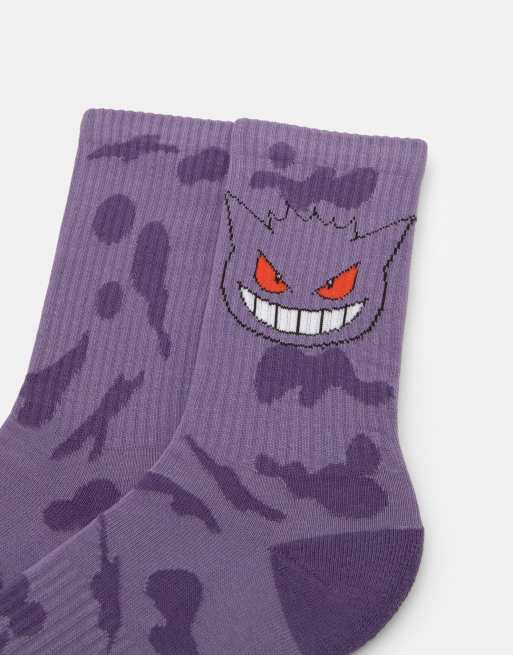 Pull&Bear chaussettes Pokémon Gengar prune mûre, 2 de 4
