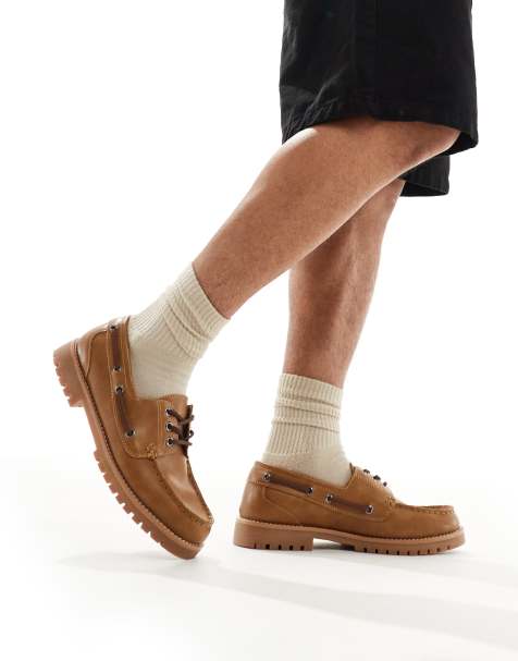 Pull&Bear - Chaussures bateau - Marron clair - view 1