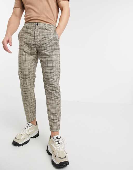 Pull&Bear check pants in skinny fit | ASOS