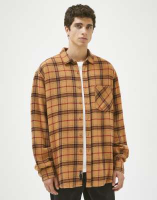 pull and bear flannel shirt