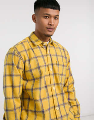 pull and bear yellow shirt