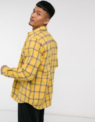 pull and bear yellow shirt