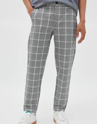 Tartan pants sale pull and bear