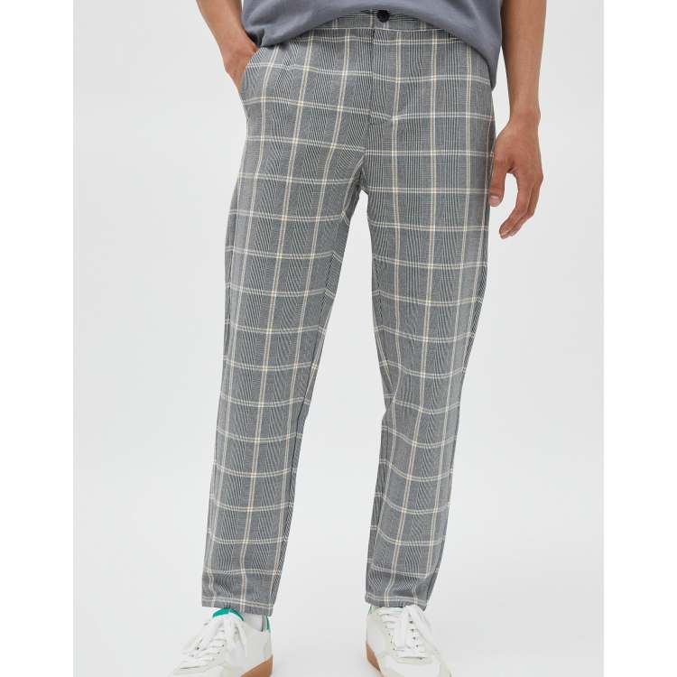 Plaid pants pull and on sale bear