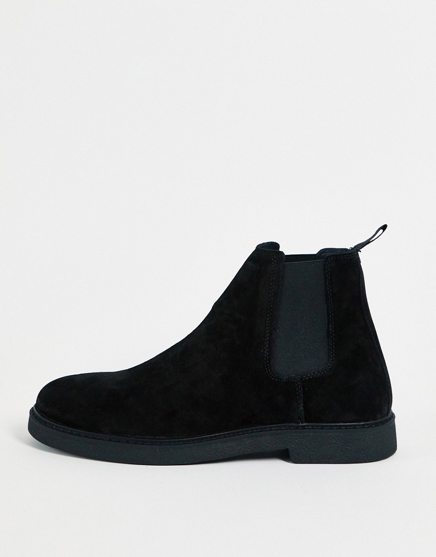 Pull & Bear chelsea boots in black