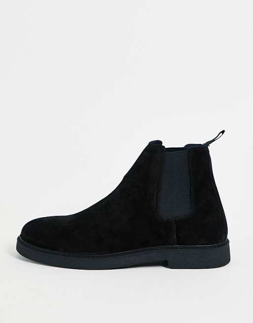 Pull&Bear chelsea boots in black | ASOS