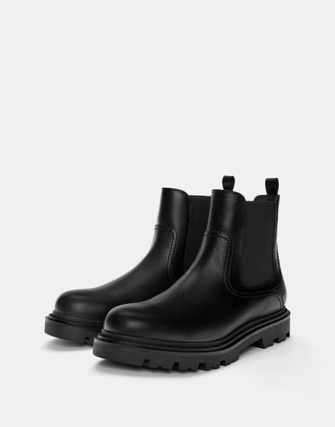 Pull&Bear – Chelsea-Stiefel in Schwarz - view 1