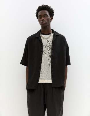 Chemise rustique  manches courtes - Pull & bear - Modalova
