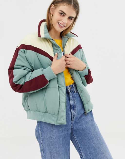 Chevron shop puffer jacket