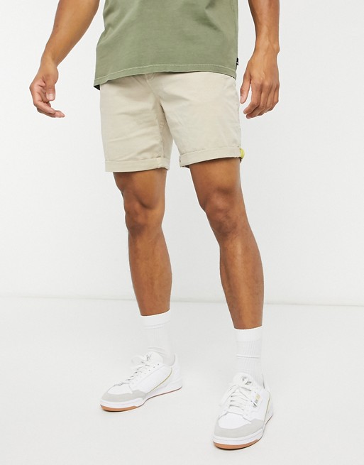 Pull&Bear chino shorts in beige