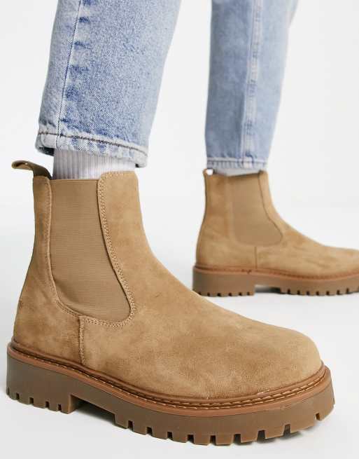 Light suede sale boots