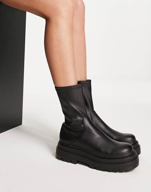 Asos flat shop ankle boots