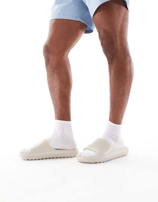 Pull&Bear - Chunky sliders i beige