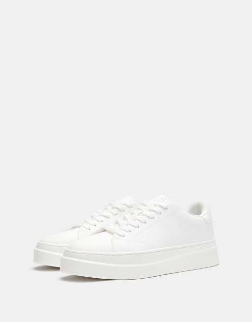 Pull&Bear chunky sneakers i hvid, 2 af 4