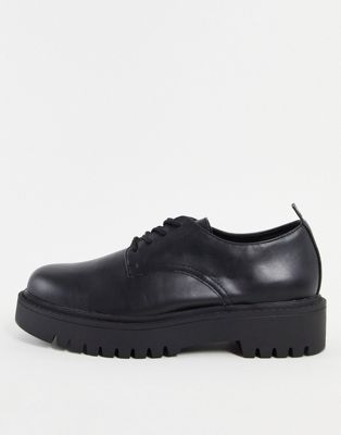 Pull&Bear chunky sole shoes in black