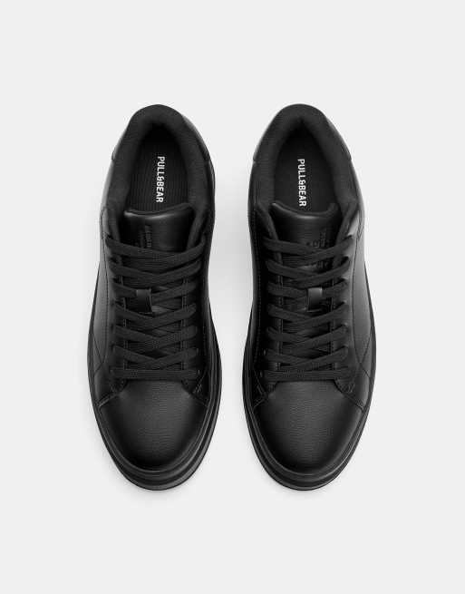 Pull&Bear Chunky trainers in black, 4 of 4