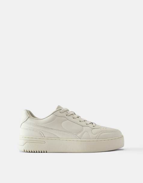 Pull&Bear Chunky trainers in ecru - view 1