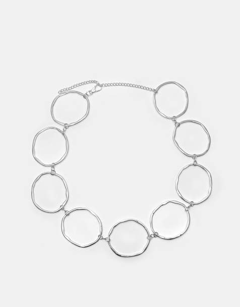 Pull&Bear - Cintura argentata a cerchi - view 1