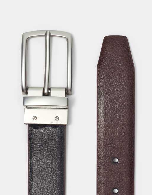 Pull&Bear - Cintura in pelle sintetica double-face, 3 di 3