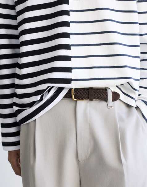 Pull&Bear cintura intrecciata marrone - view 1