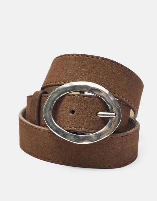 Pull&Bear - Cintura ocra con fibbia ovale, 4 di 4