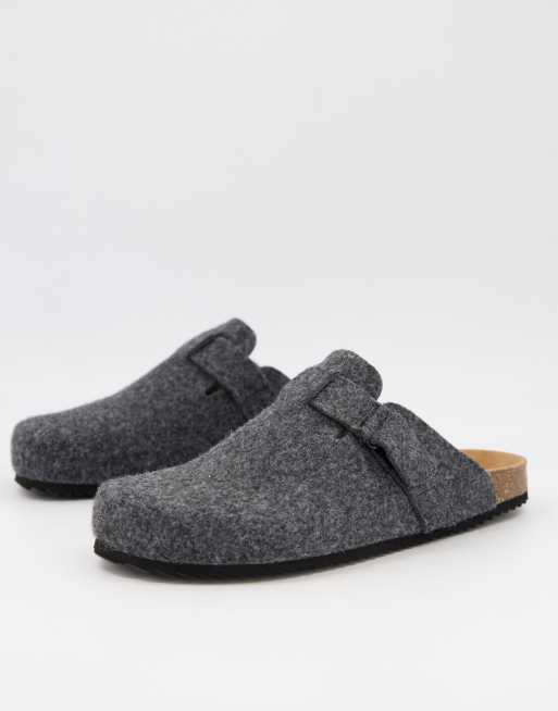 Pull&Bear – Clogs in Grau