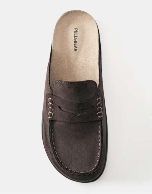 Pull&Bear clogs met bitdetail in bruin, 3 van 4
