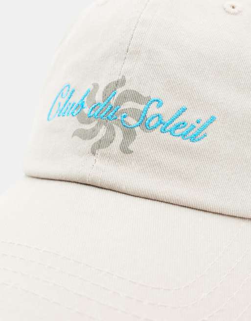 Pull&Bear Club du soleil cap in sand, 3 of 3